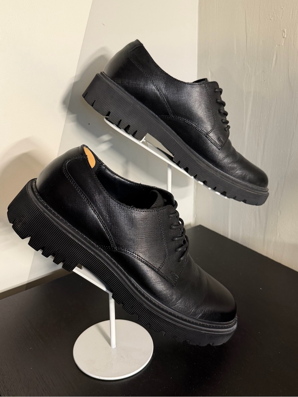 Aldo “SEGAL” Men's Black Chunky Lace-Up Derby Shoes